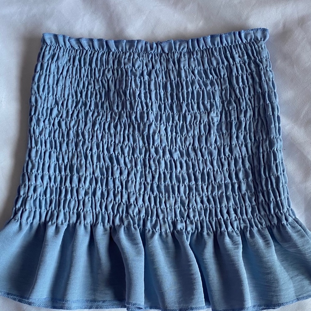 strapless crop top